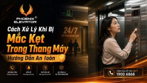 Cách xử lý khi bị mắc kẹt trong thang máy