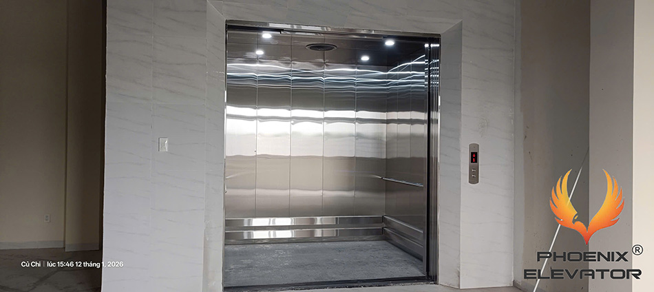Lắp đặt thang máy tải hàng