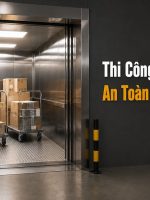 thi công thang tải hàng