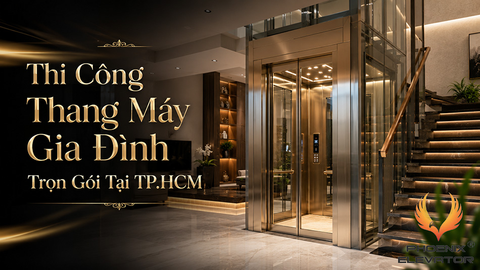 Thi công thang máy gia đình trọn gói