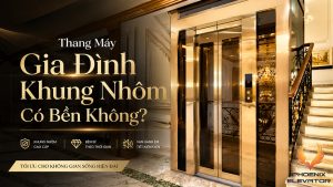 thang máy gia đình khung nhôm