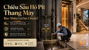 chiều sâu hố pit thang máy