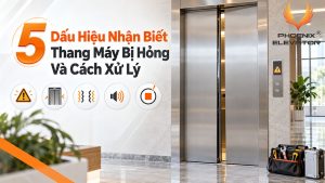 dấu hiệu nhận biết thang máy bị hỏng
