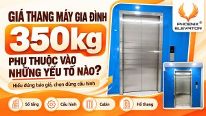 giá thang máy gia đình 350kg