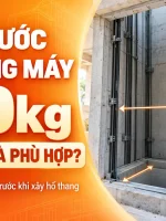 kích thước hố thang máy 450kg