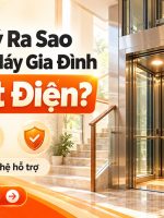 thang máy gia đình bị mất điện