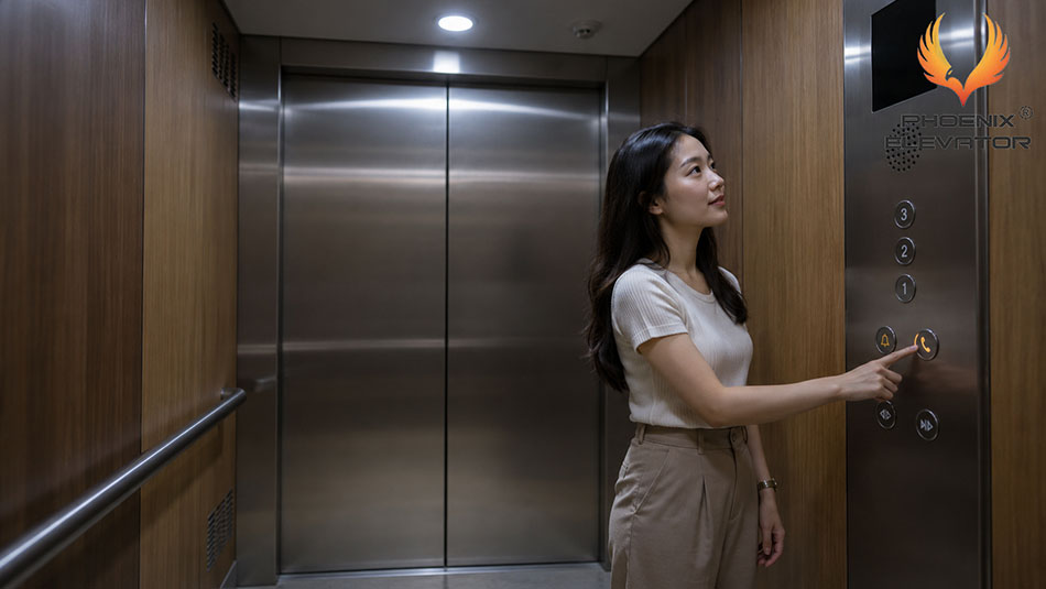 thang máy gia đình bị mất điện