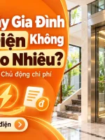 thang máy gia đình có tốn điện không